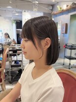 ラウンジ(Lounge)&nbsp;中学生カットボブ韓国風ボブ顔まわりフェイスレイヤー20代30代