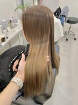 アテ(ate) 透明感カラー★ブリーチなしダブルカラーミルクティーベージュ