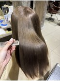 髪質改善透明感カラー