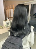 gray × curly hair