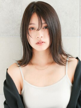 ビビディ バビディ ブー 河原町三条店(Bibbidi.bobbidi.boo) ワンレンボブウルフ顔まわりレイヤー小顔カット20代30代40代