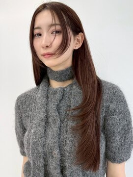 ヴェイン 渋谷(vain) くびれヘア 韓国レイヤー 前髪なし 顔周りカット レイヤーカット