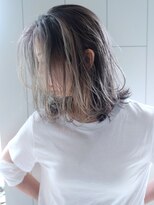 くびれヘアくびれミディオリーブベージュグレージュ_ba302011