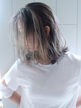 シオン(shion) くびれヘアくびれミディオリーブベージュグレージュ_ba302011