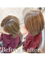 ファン 竹ノ塚店(F.U.N) 白髪ぼかし(ベージュ系)白髪キレイにマイナス10歳