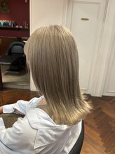 コンクス(CONKS) ブリーチ2回~パールグレーカラー