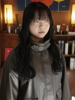 チャプター 問屋町(chapter)&nbsp;ケアカラー黒髪艶ロング顔まわりレイヤー