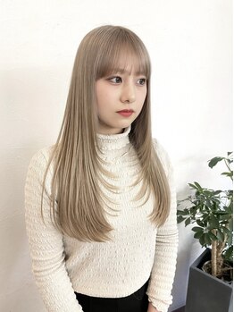 トラッキンアップザパス(TRUCKIN UP THE PATH)の写真/透明感カラーで叶える垢抜けスタイル♪バイカルテトリートメントでカラー後も続く驚きの艶髪へ…[天神大名]