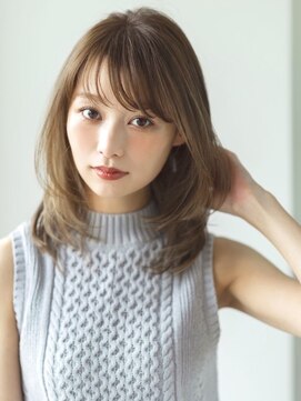 リノ 吉祥寺(Lino kichijoji) ミディアムレイヤーワンカールカンタンスタイリング吉祥寺
