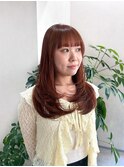 【qumu MARIKO】レイヤーカット×オレンジブラウン