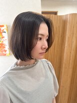 エン(en,)&nbsp;ボブ/丸みボブ/アッシュベージュ/透明感カラー