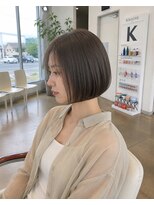 アトリーチェ 昭和店(ATTRICE) 透明感グレージュ×重めボブ