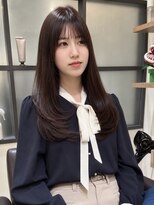 プリマ アンジュ 中目黒店(PRIMA ange)&nbsp;暗めショコラブラウン×レイヤーロング PRIMA ange 中目黒店