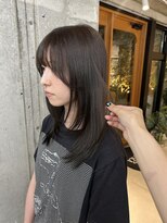 オムズポカ 栄矢場町店(OM's poka)&nbsp;レイヤーカット/顔周りレイヤー/オリーブグレージュ/髪質改善