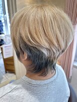 マイノリティー(Minority Produced By TOPHAIR)&nbsp;白髪ぼかしブリーチミルクティーベージュ×インナーマットグレー
