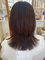 ヴィサージュ(VISAGE)&nbsp;レイヤースタイル　ワインレッド