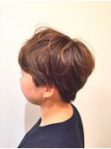 マッシュショート×ボリュームアップパーマ