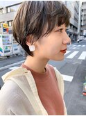 マニッシュショートウルフ×アッシュベージュ♪