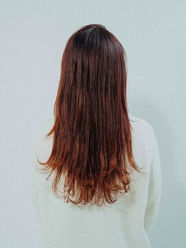 カラーサロンビスカリア 相模原エリア 淵野辺駅店(Color salon Biscaria) グラデーションカラー☆簡単スタイリング☆暖色[淵野辺/淵野辺駅