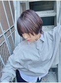 ショート×シアーグレージュ [ボーイッシュ女子/寒色系カラー]