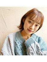 ベル 新宿(Belle)&nbsp;【Belle】透けバング×切りっぱなし外ハネボブ♪ 赤谷伊知郎