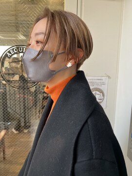 アクトゥス(AEQUITAS) ショートx 暖色ベージュ【池袋/20代/30代/40代】