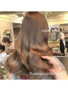 ワット 原宿店(W) 原宿髪質改善ベージュカラーブリーチなし韓国レイヤーハイライト