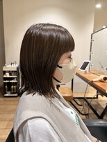 クローゼット 新宿(closet)&nbsp;外ハネボブ/ペールベージュ[髪質改善/ヘッドスパ白髪染め/新宿】