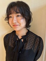 パーマウルフボブパーマウルフパーマボブウルフパーマ顔回り