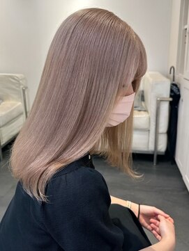 ベレーザ 渋谷(BELEZA) 5017ミルクティーアッシュシルキーベージュ韓国グレーベージュ