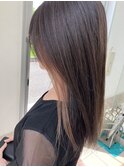 インナーカラー×オレンジベージュ