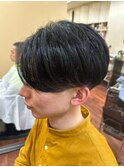 ニュアンスパーマ センターパート 毛流れセンターパート