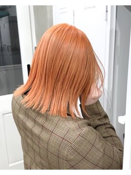 ヲタク(wotaku.) ペールオレンジオレンジベージュ暖色カラーハイトーンブリーチ