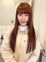 チーカ(chica)&nbsp;orange brown × step cut