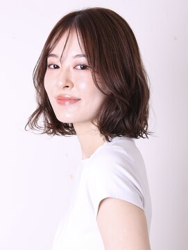 バーニー(BARNEY) デザインカラーレイヤーカットウェットヘアオリーブベージュ0804