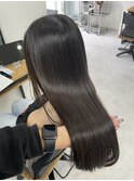 ブリーチなしワンカラー 艶髪 岡山