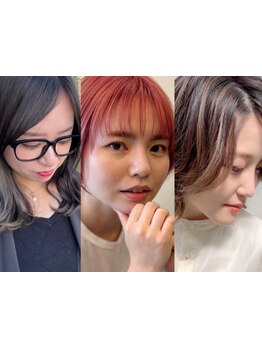 グラデーション/インナーカラー/透明感/外国人風/持ち/艶/発色…傷みを抑えてオシャレなうるツヤヘアに♪