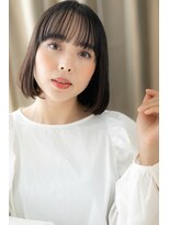 カバーヘア イヴ 戸頭店(COVER HAIR EVE)&nbsp;黒髪クラシカル透け感切りっぱなしボブTb8戸頭20代30代40代