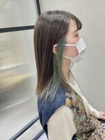 フェリア 渋谷(Feria)&nbsp;【Feria渋谷】インナーカラー/オリーブベージュ