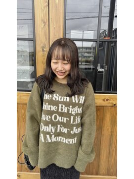 ライフイズ 磐田本店(Life is...) グレージュカラー/ミディアンヘア/透明感カラー