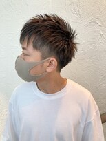トップヘアー 大元店(TOP HAIR)&nbsp;10代20代ツーブロック刈り上げ束感スパイキーショート【つばき】