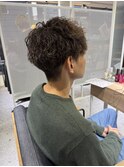 刈り上げショート×ツイストスパイラルパーマby沼尾
