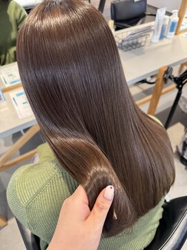 リノ 守山店(lino) 髪質改善水素ケア オリーブベージュ