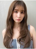 ロングヘア/ロングレイヤー/顔まわりレイヤー/ウェーブヘア