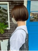 ミニウルフミルクベージュボブ