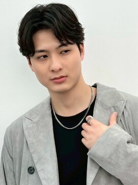 ロンドオム 池袋(Lond Homme) men's/メンズ/ブルーブラック/フェザーパーマ/サーフカール/池袋