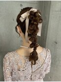 ふわふわ編み下ろしアレンジ