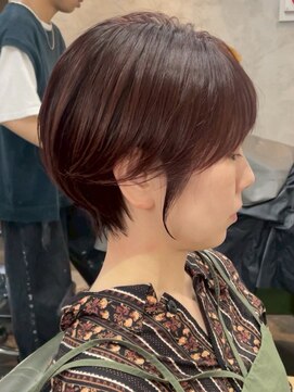 ハーシーバイアポロ 相模大野(HERSHE by apollo) xカット//ホワイトグレージュ/レイヤーカット/チェリーブラウン