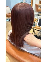 ユニ バイ マグ 長野店(Uni.by Mag) "ピンクカラー" 透明感ブリーチなしピンク