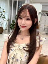 レイリー 原宿 表参道(Rayreee) 小顔補正顔まわりカット/透明感モカグレージュ